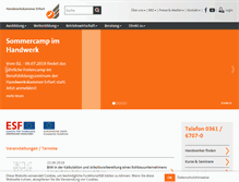 Tablet Screenshot of hwk-erfurt.de